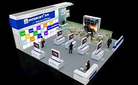 浩洋電子科技產品展臺展示